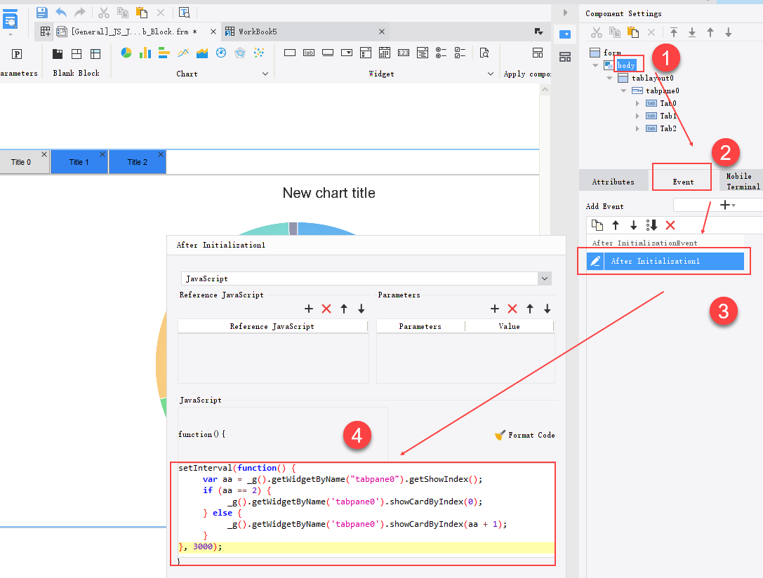 [General] JS Jump to Specify Tab Block-FineReport Help Document