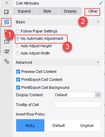 Long cell content display with "..." and tooltip-FineReport Help Document