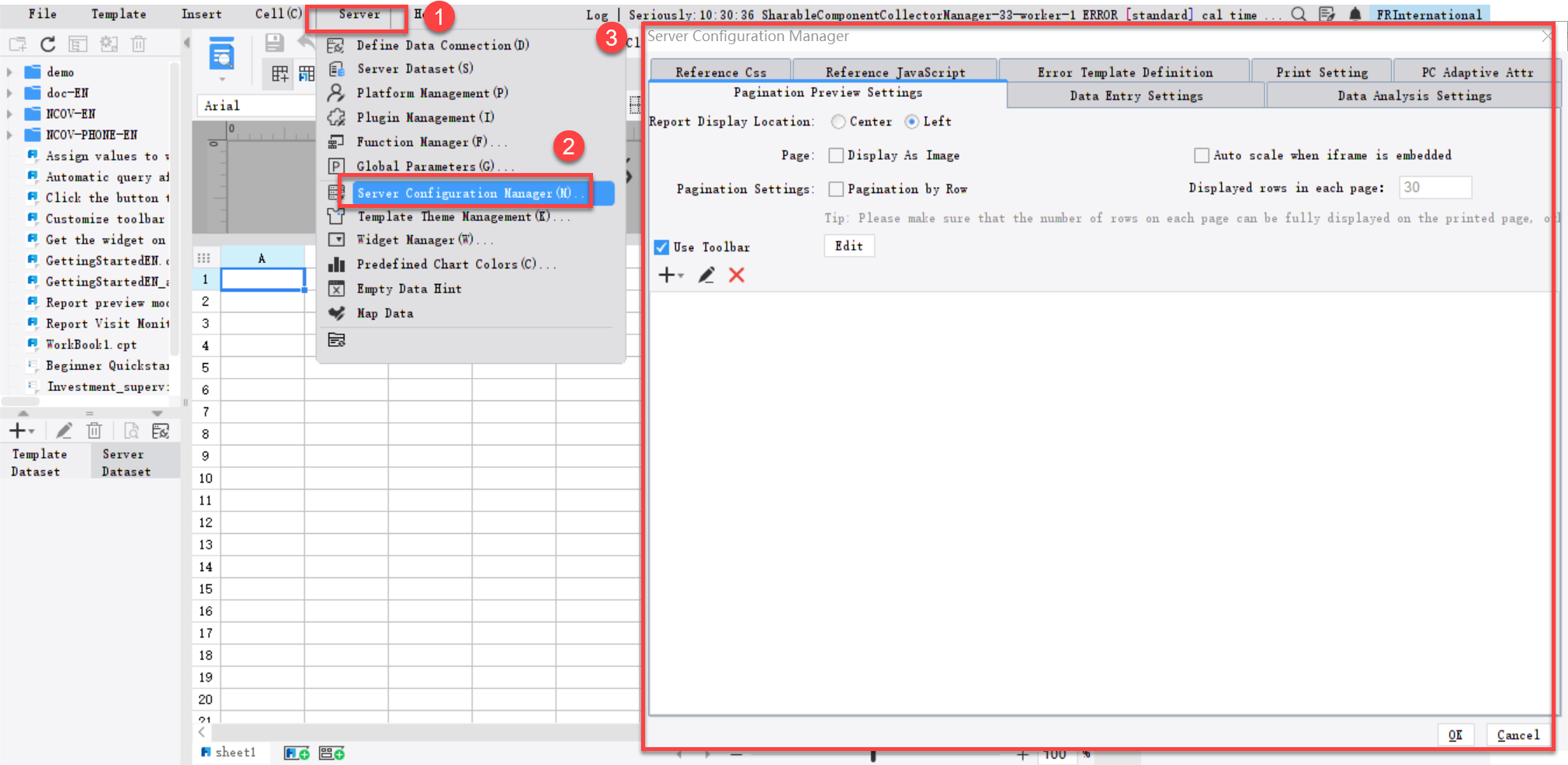 Server Configuration Manager-FineReport Help Document