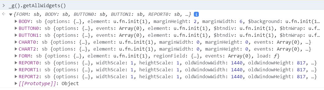 API for Getting Component-FineReport Help Document