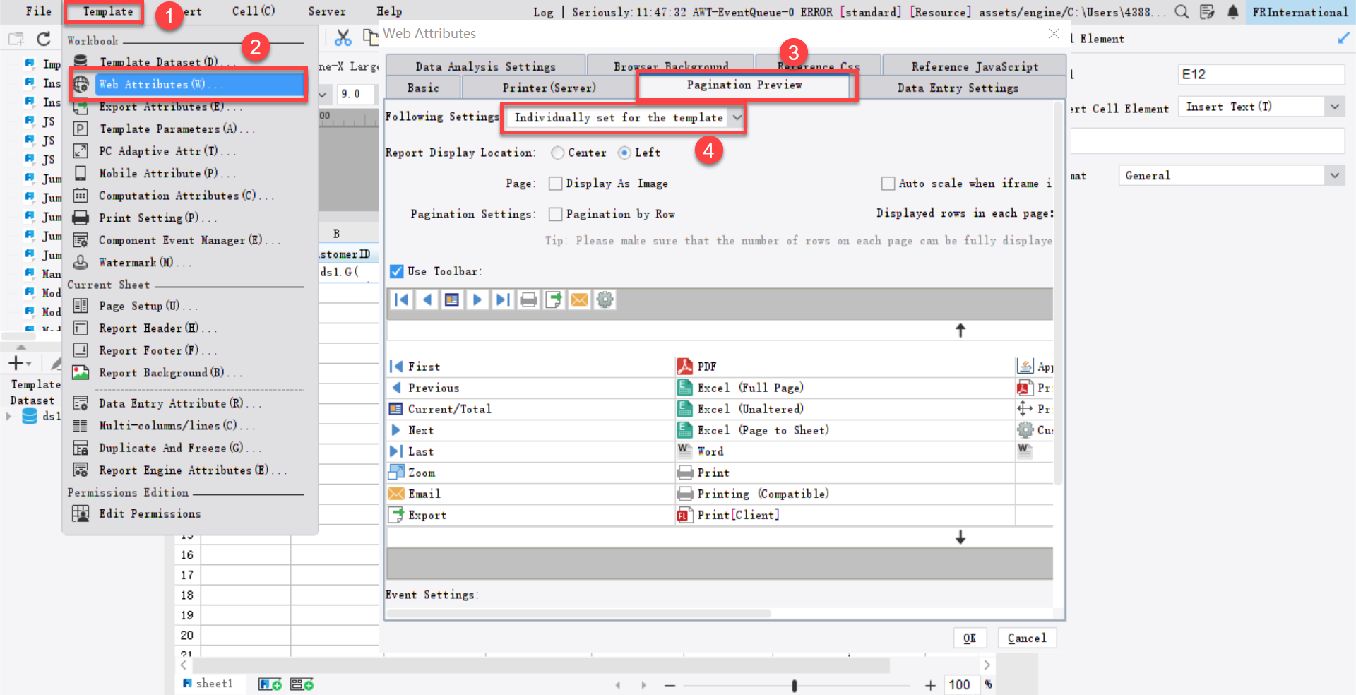 Engine-X Large Dataset Export-FineReport Help Document