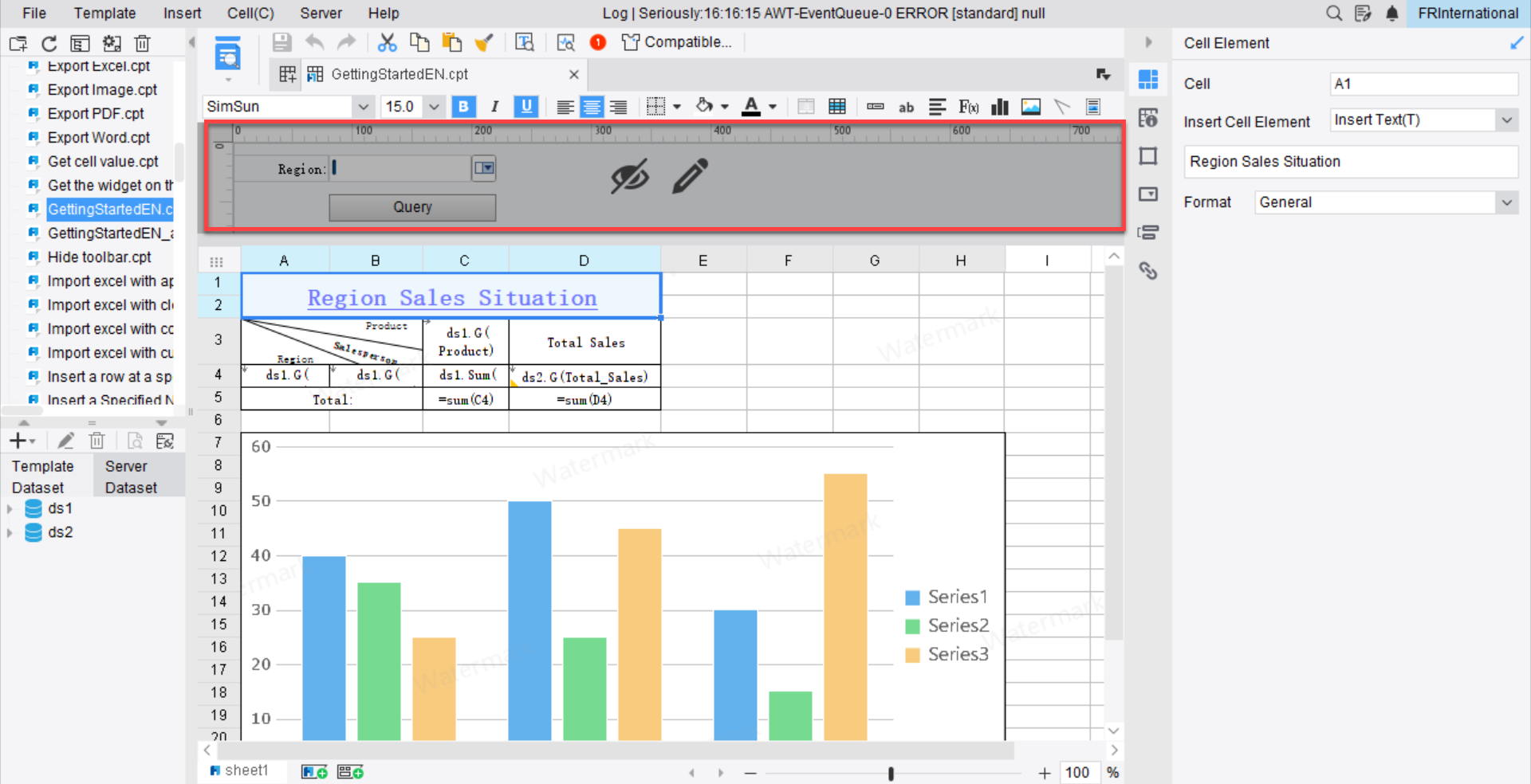 FVS Table Component(Fast Version)-FineReport Help Document