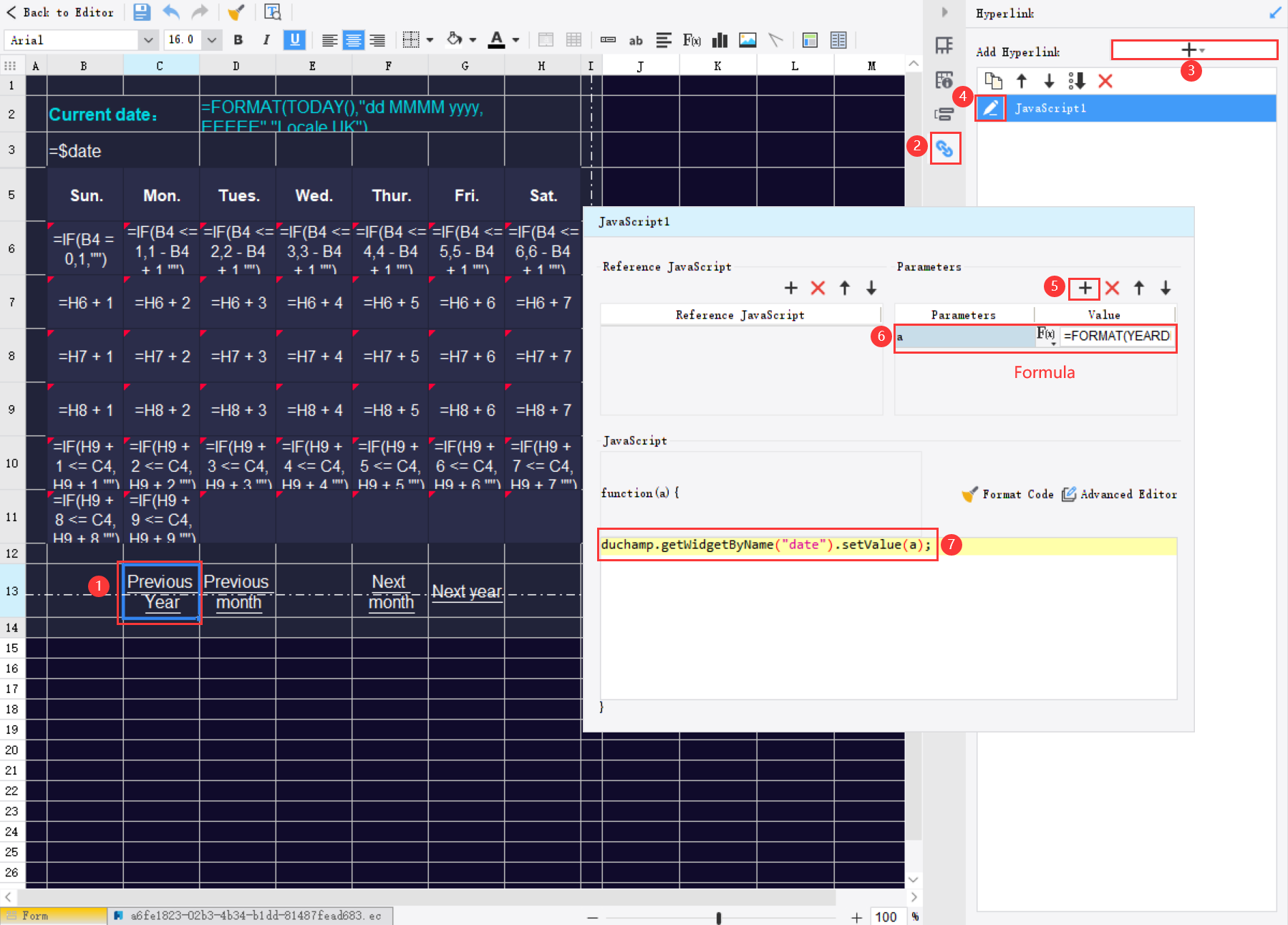 FVS Table Component Click to Turn Page-FineReport Help Document
