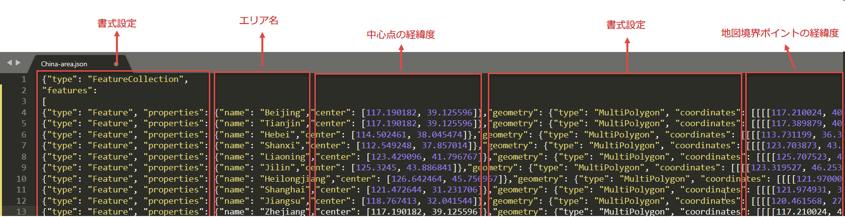 地図JSONカスタマイズ- FineReport Help Document