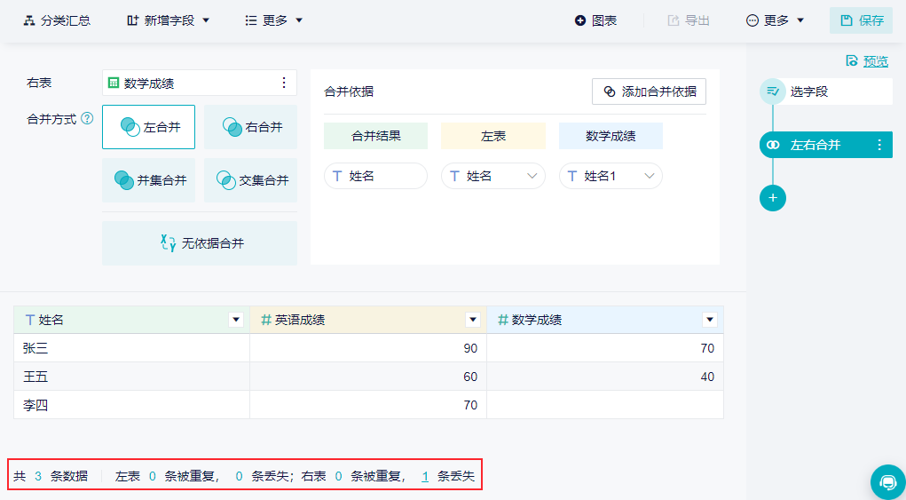 左右合并检查 九数云帮助文档